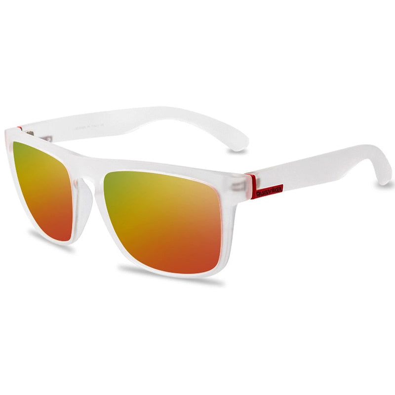 Óculos Quadrado Masculino Polarizado UV 400 Branco Young Market