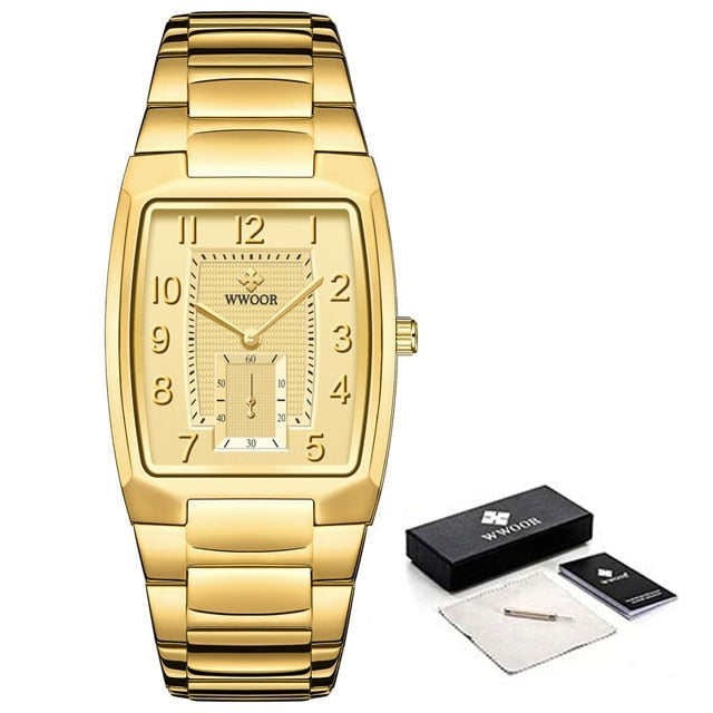 Relógio Feminino Delicado Gold Elegance Dourado Wwoor
