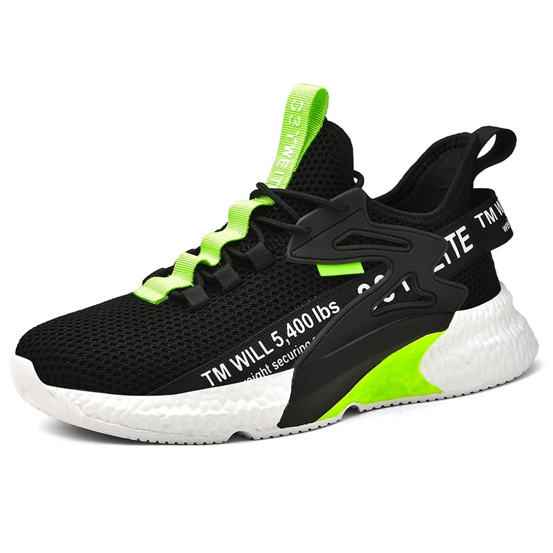 Tênis Sneaker Masculino TM Will 5400 Off White Preto / verde TM Will