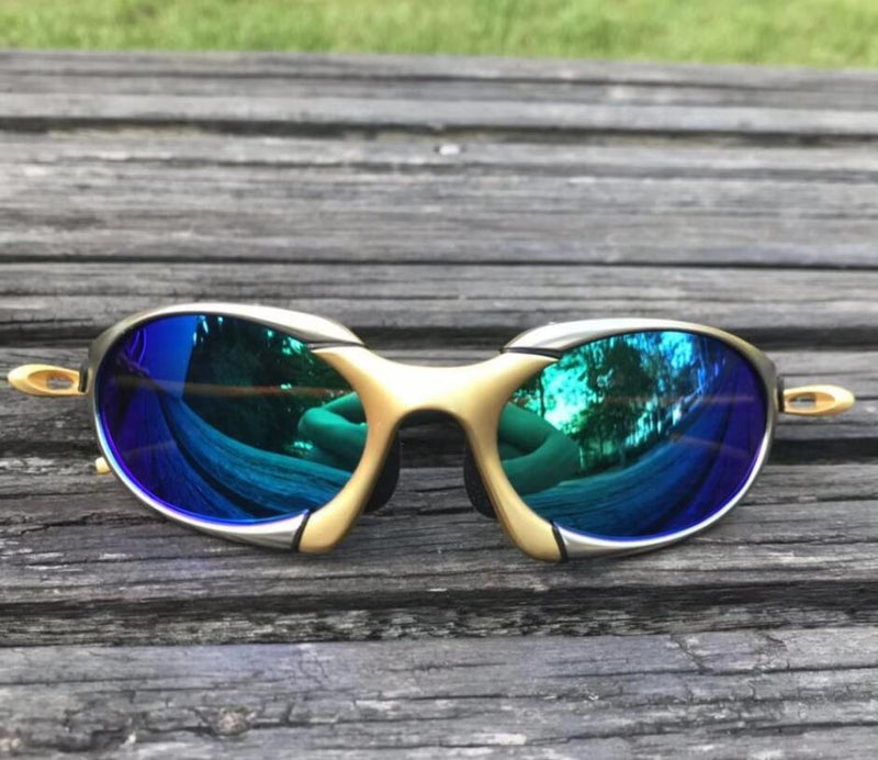 Óculos de Sol Juliet 24k Gold Polarizado Verde Young Market