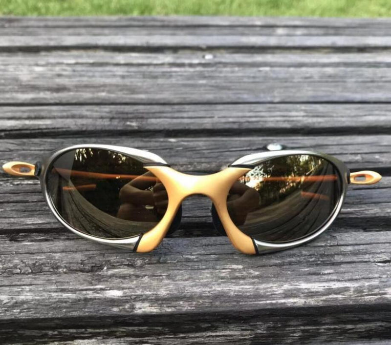 Óculos de Sol Juliet 24k Gold Polarizado Dourado Young Market
