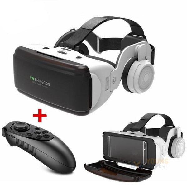 Óculos de Realidade Virtual Shinecom com Headset para Android e Ios Young Market