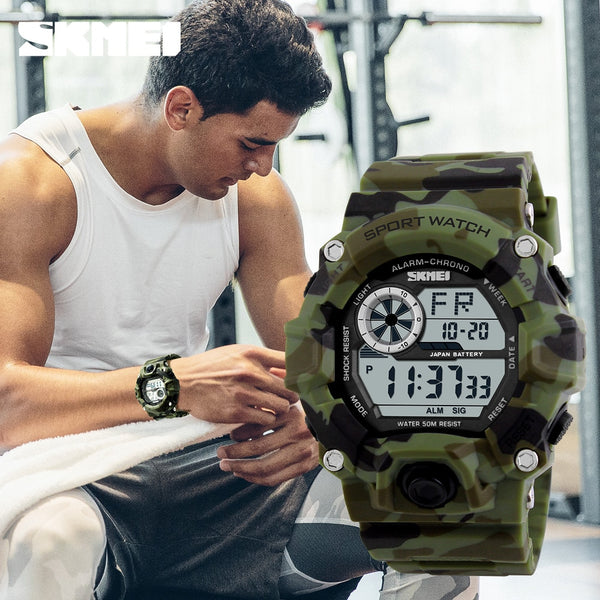 Relógio Masculino Digital Militar Á Prova D'água Original SKMEI