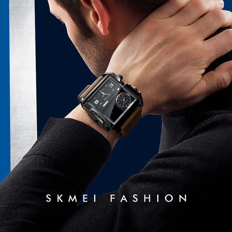Relógio Masculino Quadrado Elegance SKMEI Original SKMEI