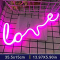Luminária Love Neon Presente do Dia dos Namorados Rosa amplo Young Market
