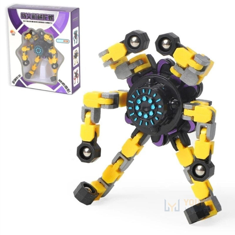 Robô Fidget Spinner Amarelo Young Market