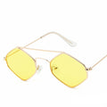 Kit 2 Óculos de sol Diamond Vintage Original Dourado com Amarelo Young Market