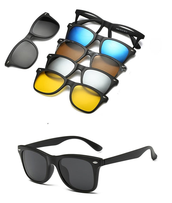 Óculos de Sol Polarizado 6 em 1 Original Modelo 1 polarizado Young Market
