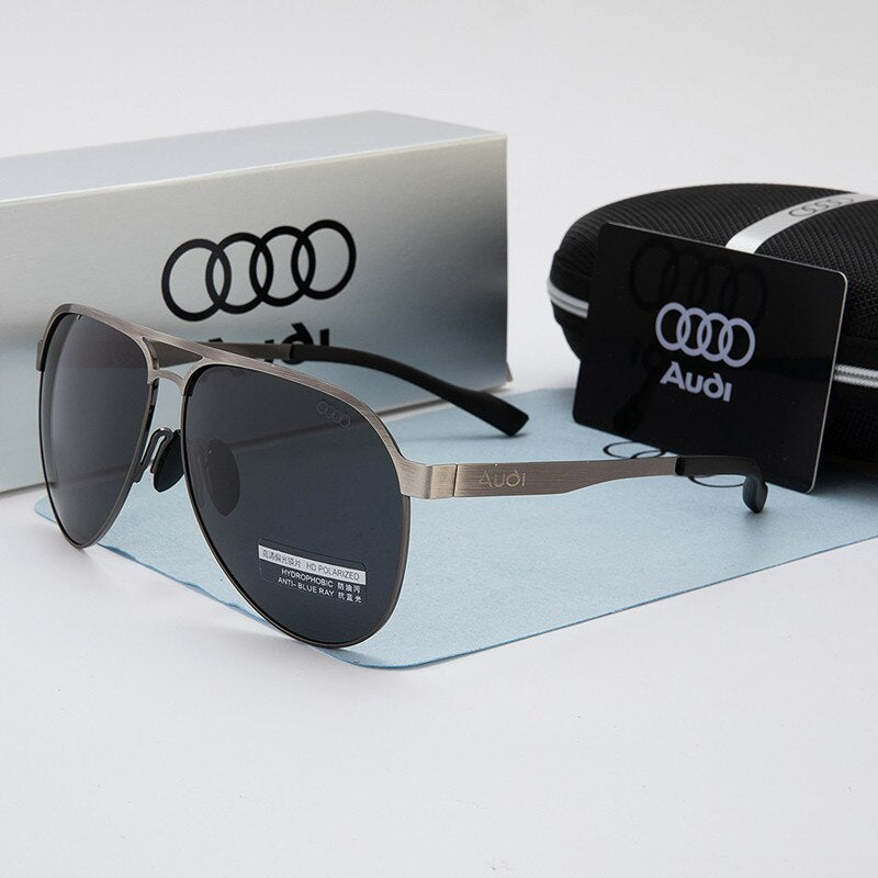 Óculos de Sol Masculino Audi A6 Original Cinza AUDI