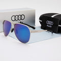 Óculos de Sol Masculino Audi A6 Original Azul com Prata AUDI