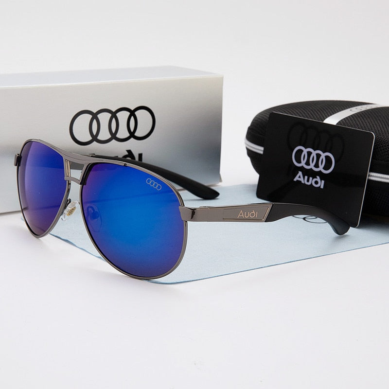 Óculos de Sol Masculino Audi A6 Original Azul com Preto AUDI