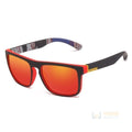 Óculos Quadrado Masculino Polarizado Classic Sports Preto com vermelho Young Market