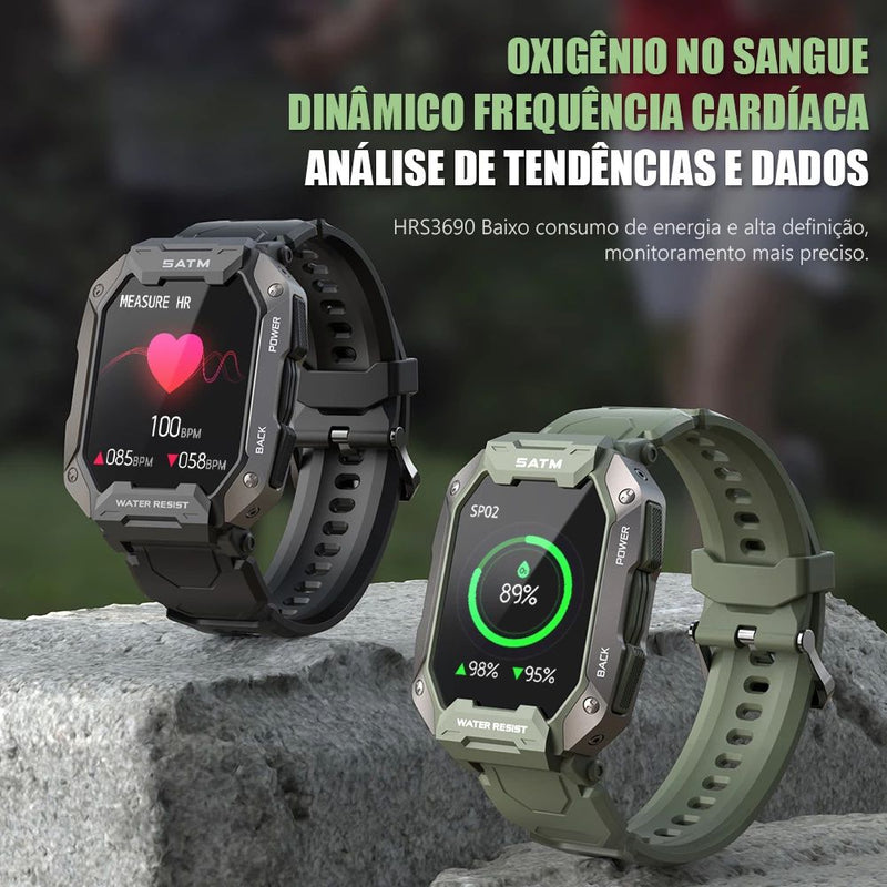 Relógio Smartwatch Indestrutível Militar Original SATM