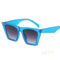Óculos de Sol Gatinho Feminino Quadrado Azul Young Market