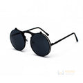 Óculos de Sol Redondo Polarizado com Duas Lentes Preto com lentes cinza Young Market