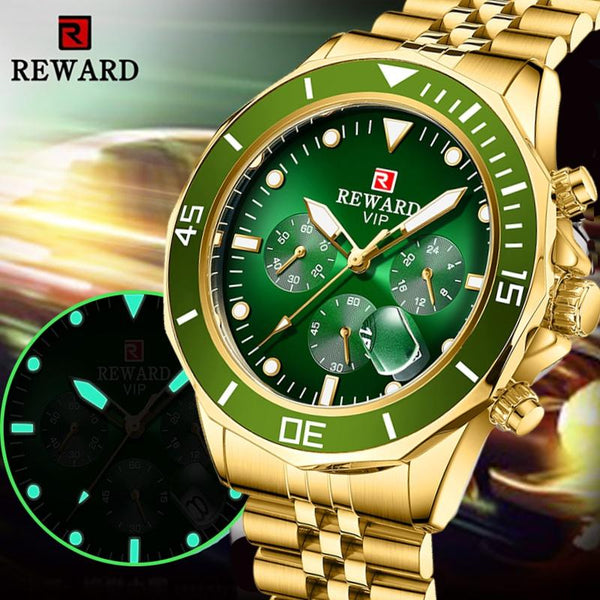Relógio Masculino Reward Vip Automático Premium Original Reward Vip