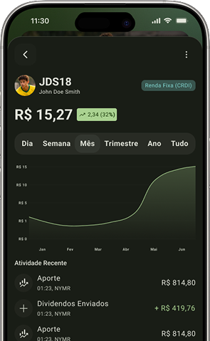 Carteira Young Market App Mockup