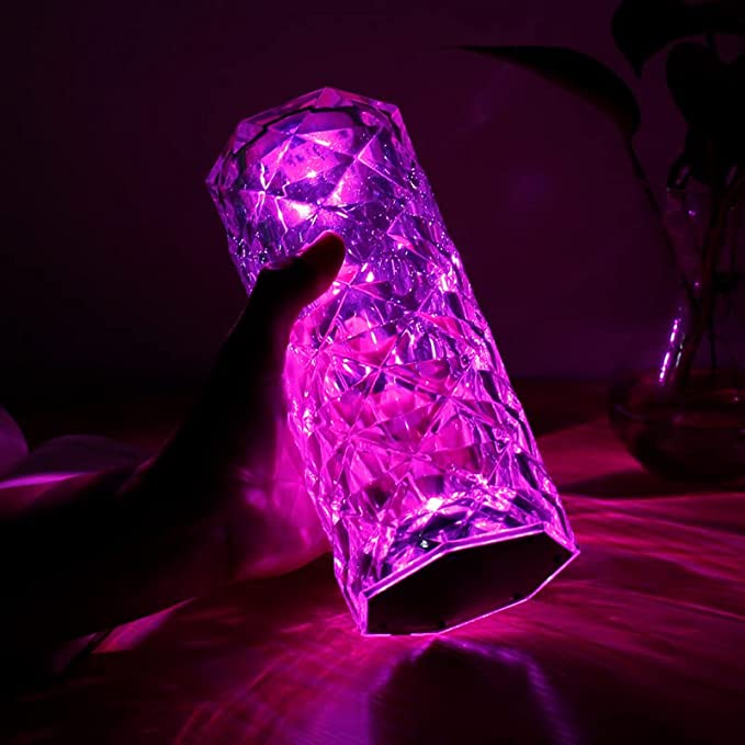 Luminária de Led Cristal Para Mesa Com Sensor Touch USB Young Market