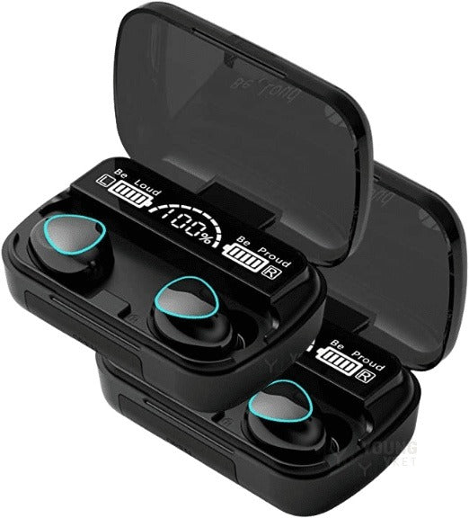Fone TWS Airdots Original - Bluetooth 5.1 Bateria 3000mAh Preto - 2 Unidades Young Market