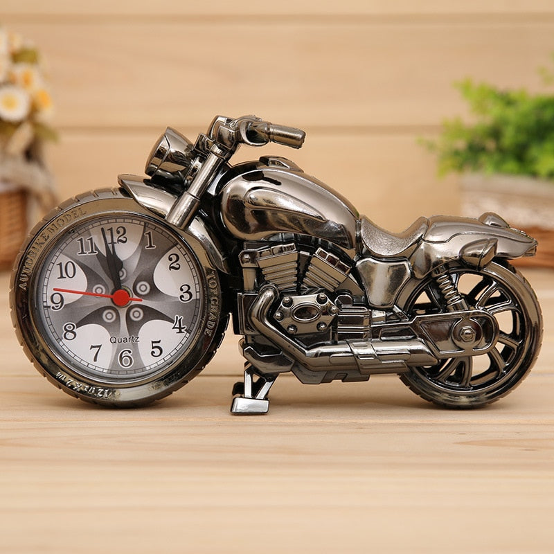 Relógio Retrô Portátil Harley Davidson Cinza Escuro Young Market