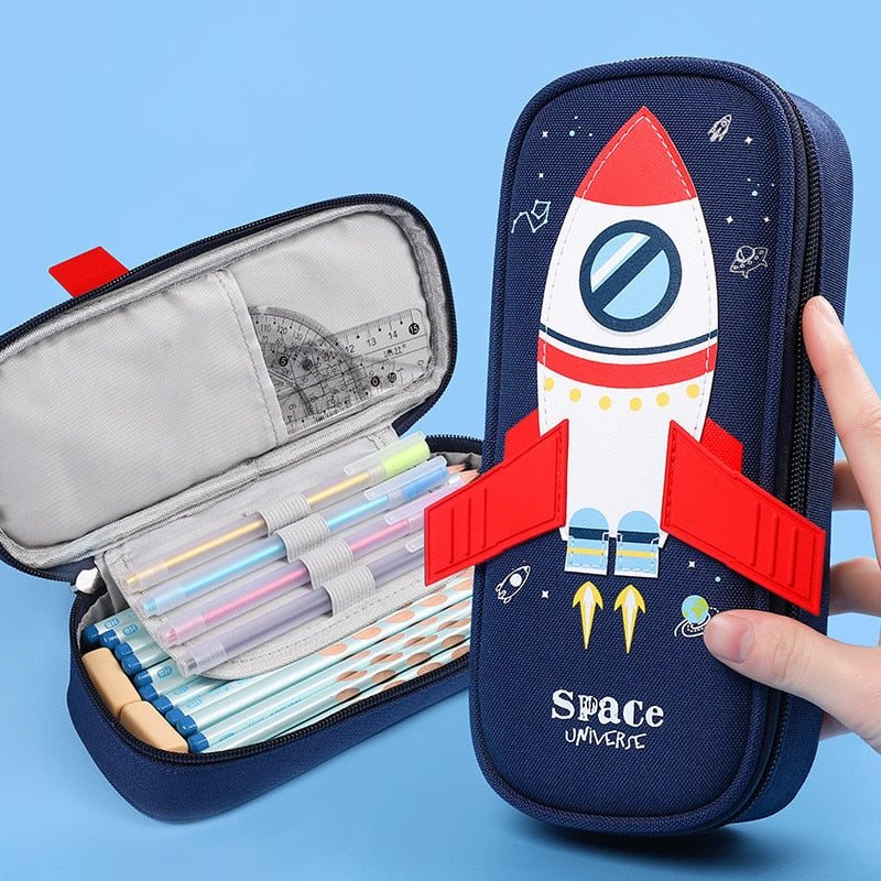 Estojo Escolar Personalizado Astronauta Original Foguete Young Market