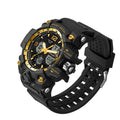 Relógio Digital Masculino T-Shock Militar Preto com Dourado SANDA