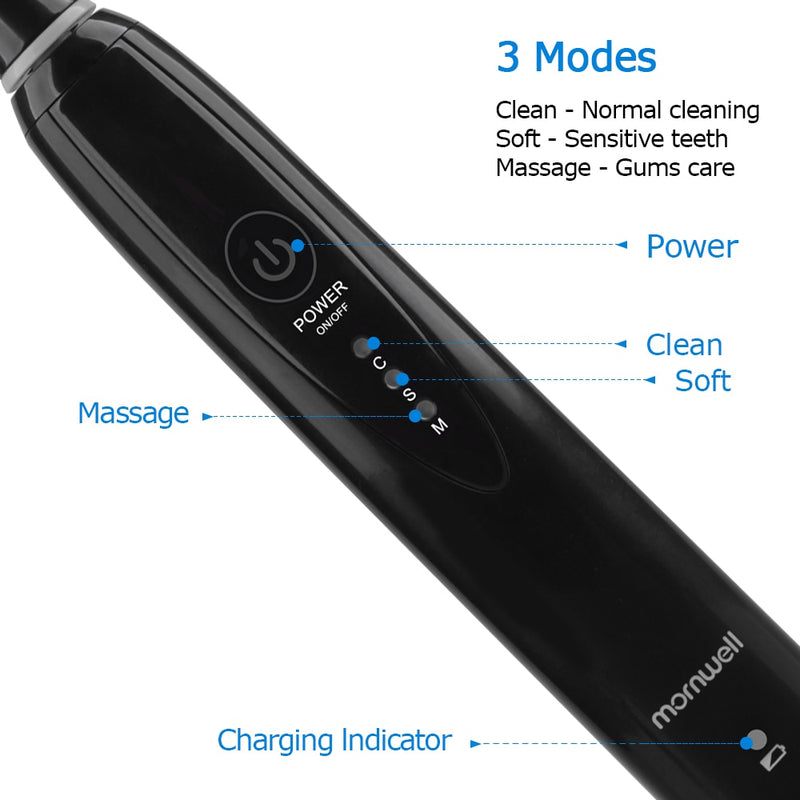 Escova de Dente Elétrica Ultrassônica A Prova D'água - Sonic Power Young Market
