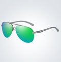 Óculos de Sol Masculino Aviator Top Gun Original Verde Young Market