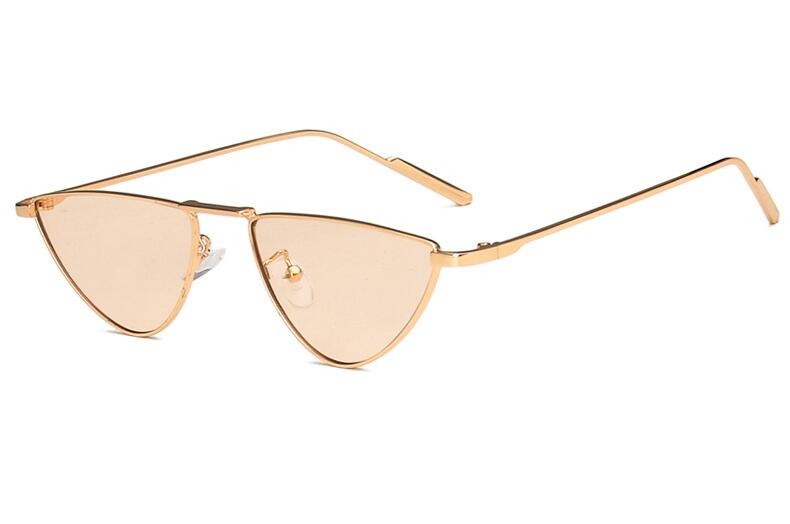 Óculos de Sol Feminino Olhos de Gato Original Dourado com Rosa Young Market