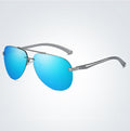 Óculos de Sol Masculino Aviator Top Gun Original Azul Young Market
