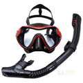Mascara De Mergulho Profissional Snorkel Adulto Com Respirador Vermelha Young Market
