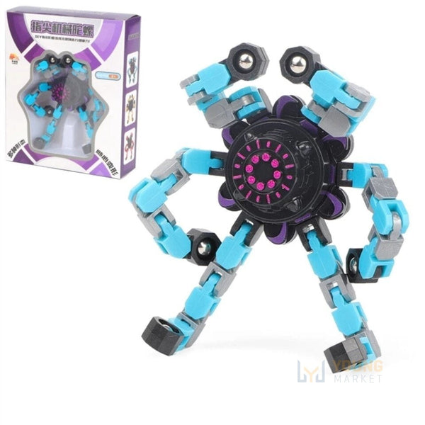 Robô Fidget Spinner Azul Young Market