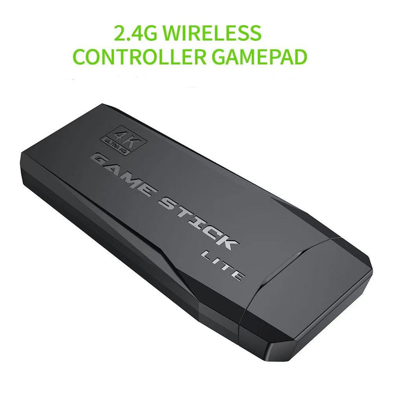 Video Game Retrô Box 4K HDMI - 10.000 Jogos + 2 Controles Wireless Game Stick