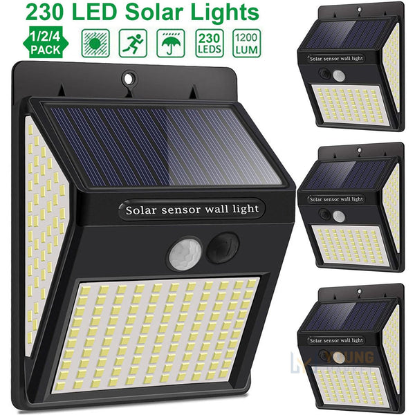 Luminária Solar LED com Sensor de Presença Automático - 230 LEDs Young Market