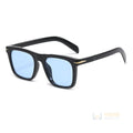 Óculos Quadrado Masculino Classic Preto com Azul Young Market