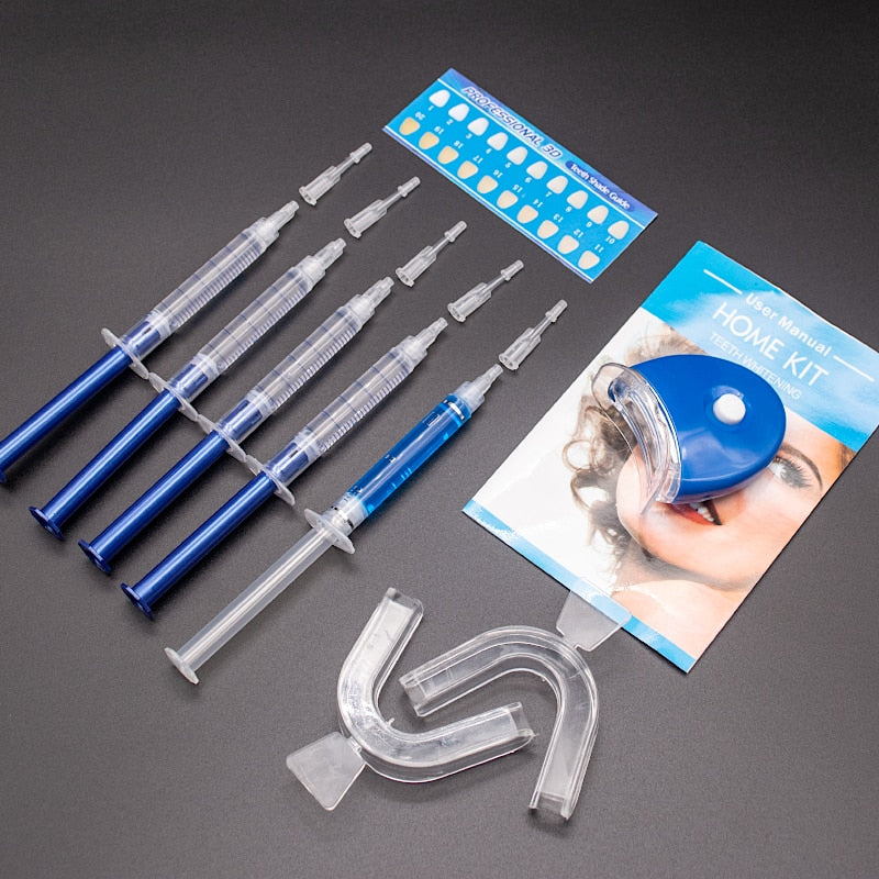 Kit de Clareamento Dental com luz de Led 10 Peças - Perfect Smile Young Market