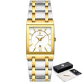 Relógio Feminino Wwoor Elegant Original Prata com Dourado Wwoor