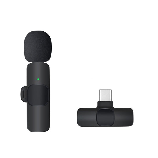 Microfone de Lapela Sem Fio Profissional Para Celular Bluetooth Tipo C ( 1 Microfone ) Young Market
