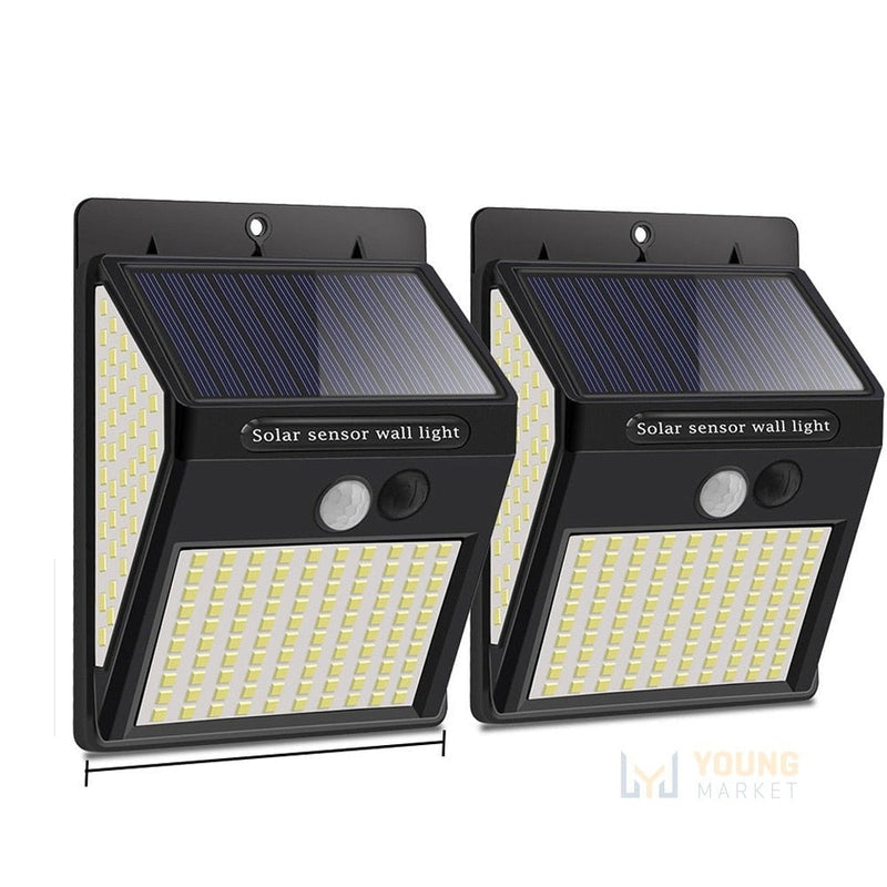 Luminária Solar LED com Sensor de Presença Automático - 230 LEDs Young Market