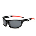 Óculos de Sol Masculino Polarizado Sports Summer Preto com Vermelho Young Market