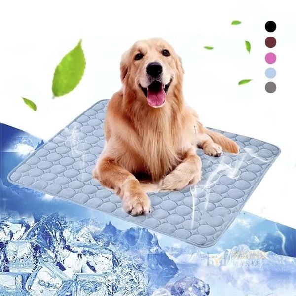 Tapete Gelado para Cachorro com Tecido Resfriável e Dobrável Fácil de Limpar Young Market