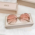 Óculos de Sol Feminino Oceano com Proteção UV Rosa Young Market