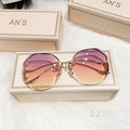 Óculos de Sol Feminino Oceano com Proteção UV Lilas com Rosa Young Market