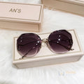 Óculos de Sol Feminino Oceano com Proteção UV Cinza Young Market