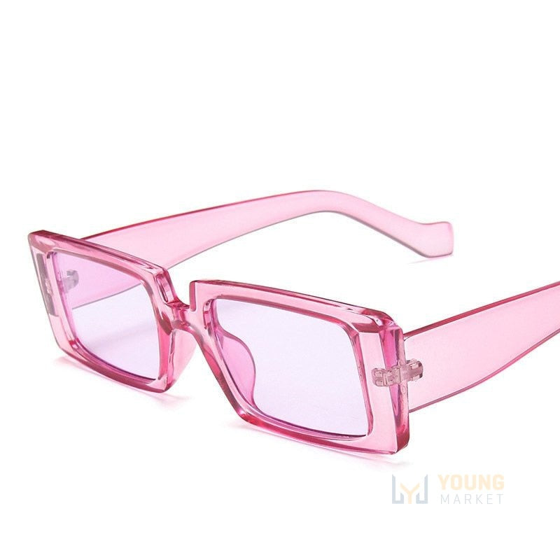 Óculos de Sol Quadrado Feminino - Classic Lilas Young Market